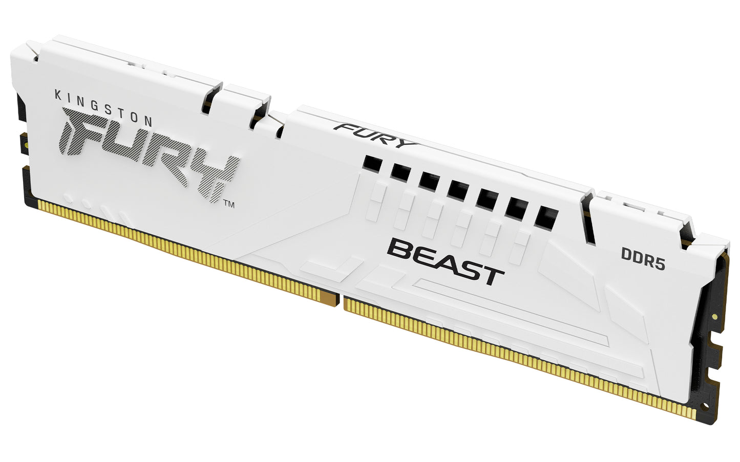 KF564C32BW-32 - Módulo de memória de 32GB DIMM DDR5 6400Mhz FURY Beast White 1,4V CL32 2Rx8 288 pinos para desktop / gamers base Intel.