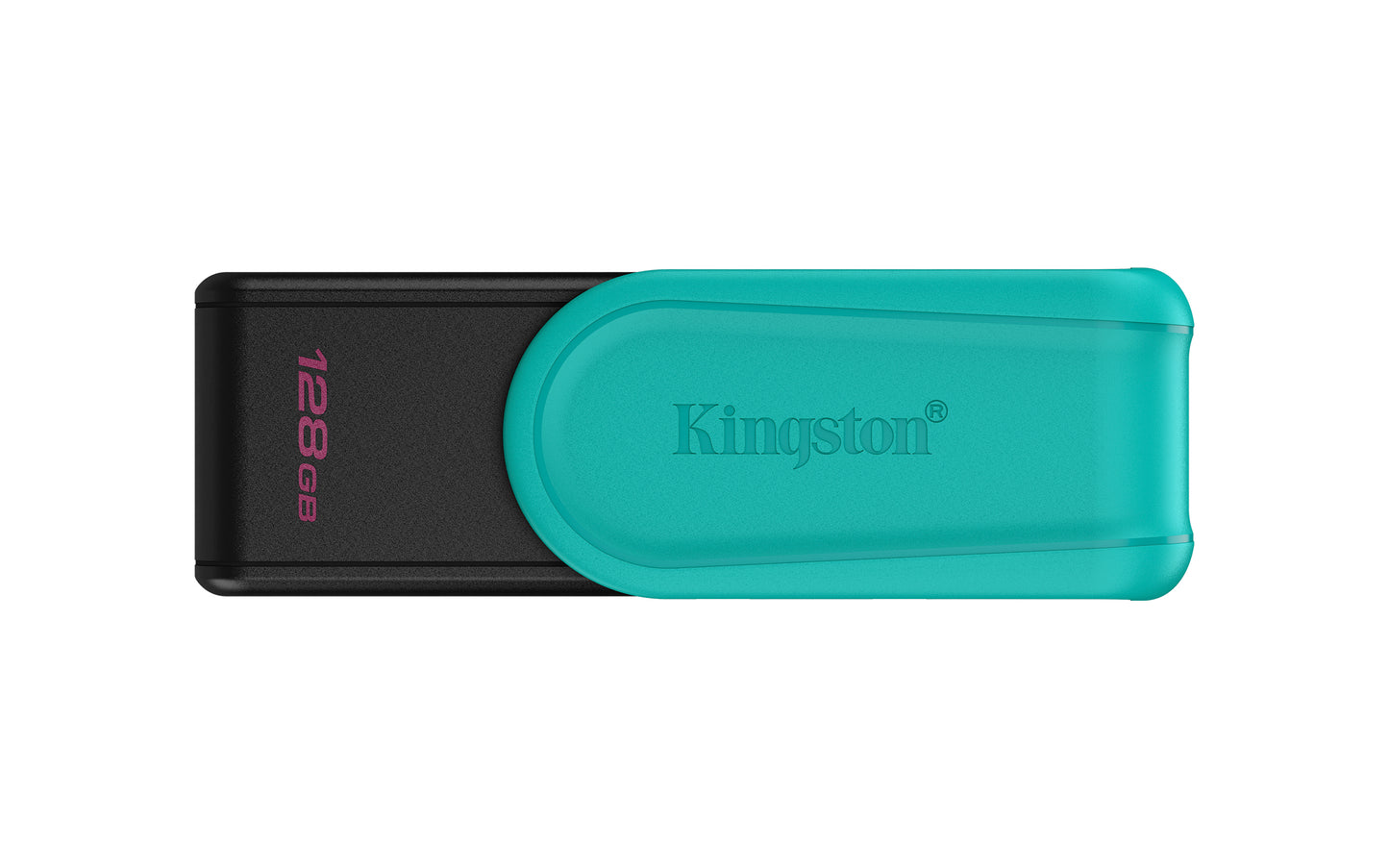 DTXS/128GB - Pen drive Exodia S de 128GB padrão USB-A velocidade 3.2 Geração 1 (Preto/turquesa).