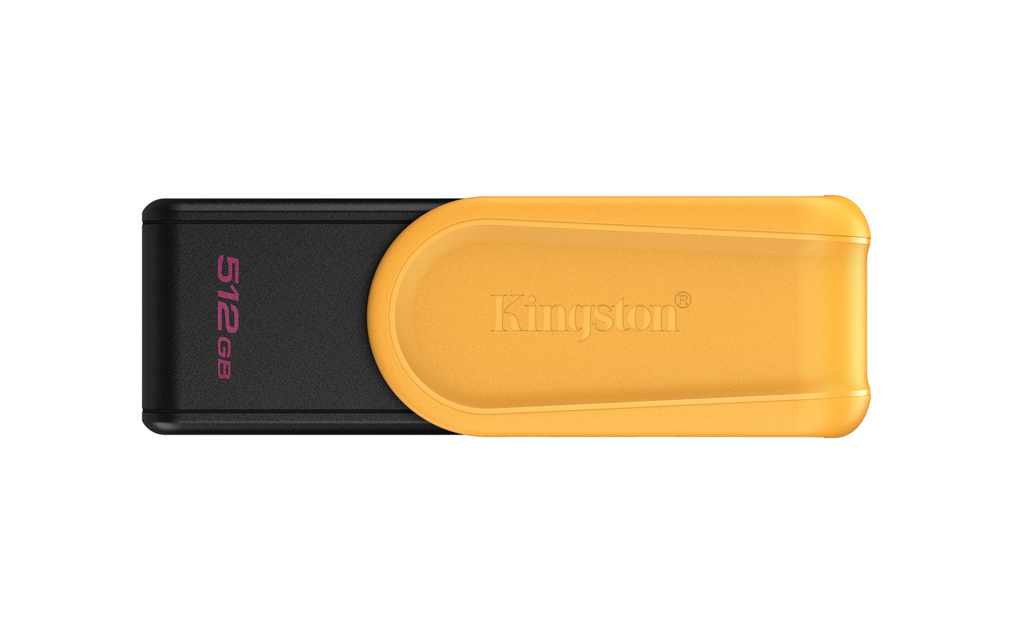 DTXS/512GB - Pen drive Exodia S de 512GB padrão USB-A velocidade 3.2 Geração 1 (Preto/amarelo).