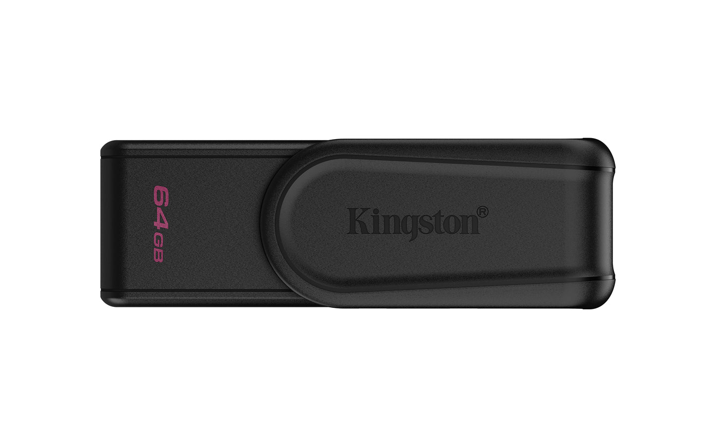 DTXS/64GB - Pen drive Exodia S de 64GB padrão USB-A velocidade 3.2 Geração 1 (Preto/preto).