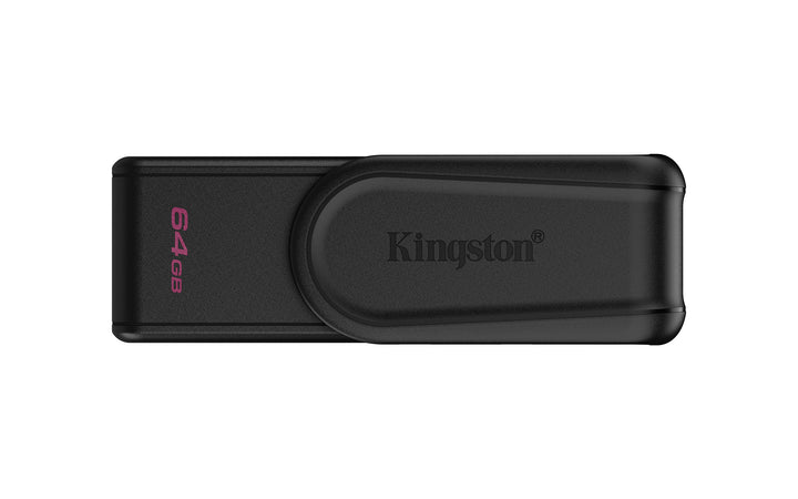 DTXS/64GB - Pen drive Exodia S de 64GB padrão USB-A velocidade 3.2 Geração 1 (Preto/preto).