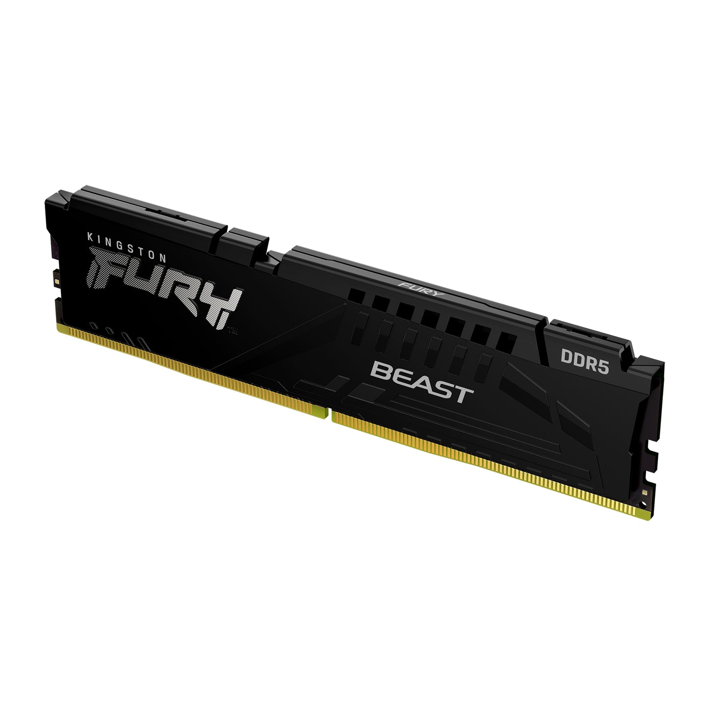KF564C32BB-16 - Módulo de memória de 16GB DIMM DDR5 6400Mhz FURY Beast Black 1,4V CL32 1Rx8 288 pinos para desktop / gamers base Intel.