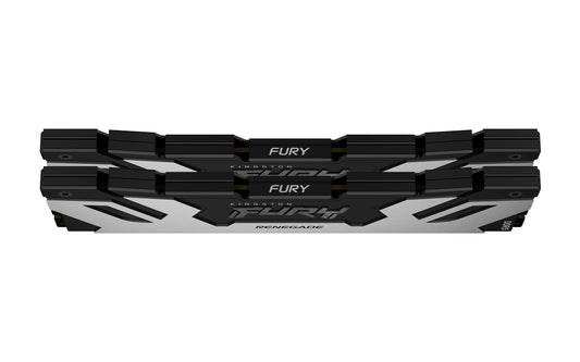 KF564C32RSK2-96 - Kit de módulos de memória de 96GB (2 x 48GB) DIMM DDR5 6400Mhz FURY Renegade Silver 1,4V 2Rx8 288 pinos para desktop / gamers.