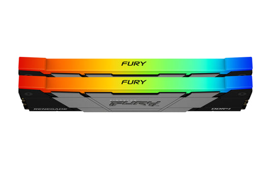 KF436C16RB2AK2/16 - Kit de memórias de 16GB (2 x 8GB) DIMM DDR4 3600Mhz FURY Renegade RGB 1,35V CL16 1Rx8 288 pinos para desktop/gamers.