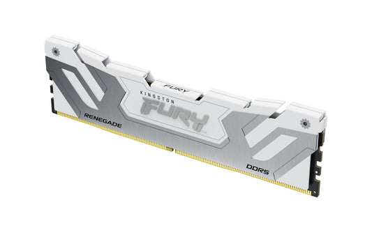 KF584CU40RW-24 - Módulo de memória de 24GB CUDIMM DDR5 8400Mhz FURY Renegade White 1,45V 1Rx8 288 pinos para desktop / gamers.