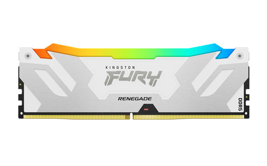 KF584CU40RWA-24 - Módulo de memória de 24GB CUDIMM DDR5 8400Mhz FURY Renegade RGB White 1,45V 1Rx8 288 pinos para desktop / gamers.