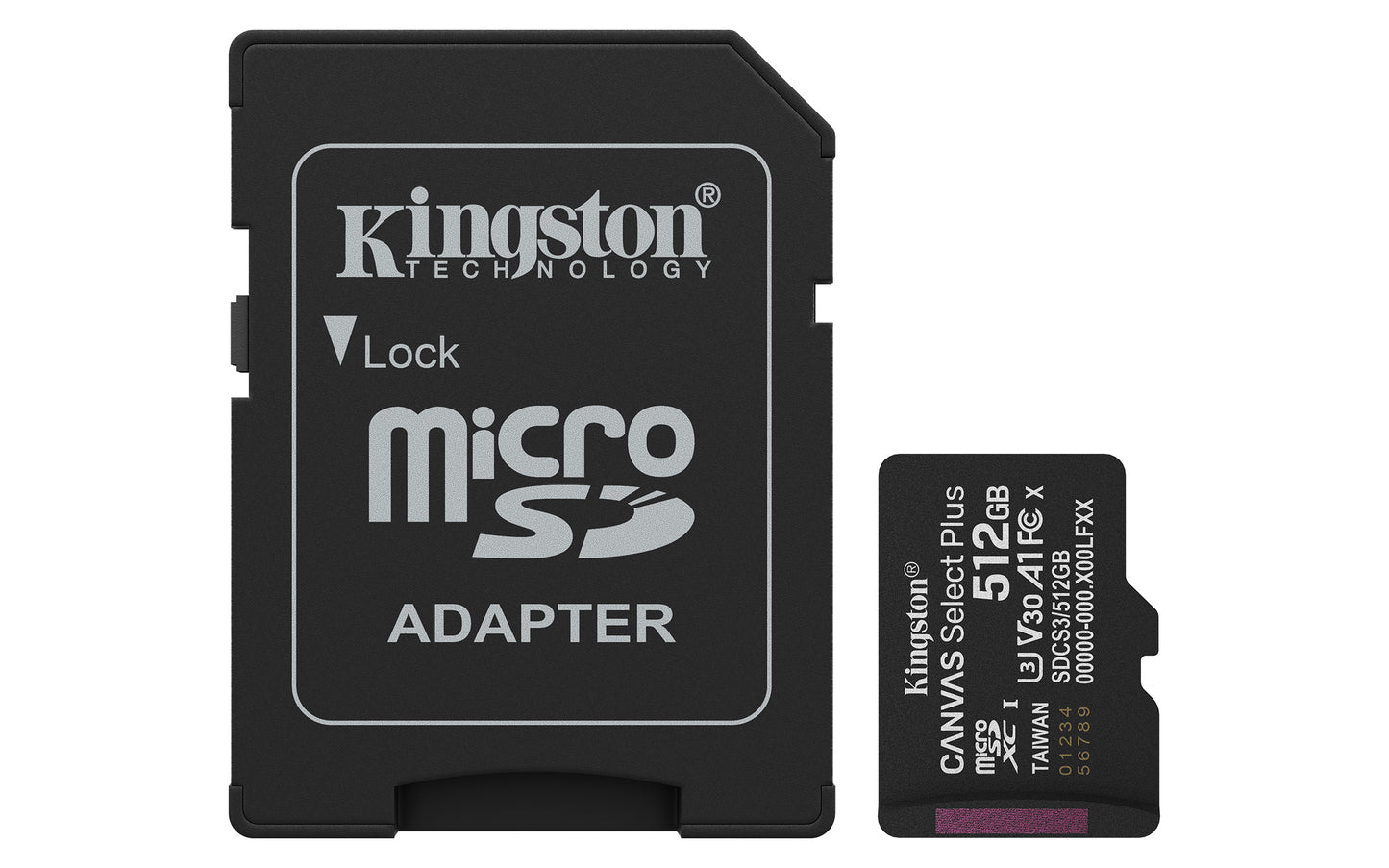 SDCS3/512GB - Cartão de memória microSD de 512GB Canvas Select Plus Gen3 - Leitura: 150MB/s - Classe 10 - U3 - V30