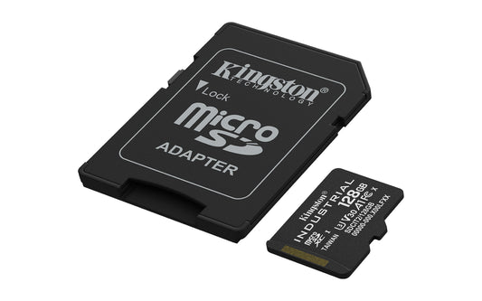 SDCIT2/128GB - Micro SDHC de 128GB uso Industrial classe C10 A1 tipo pSLC com adaptador SD.