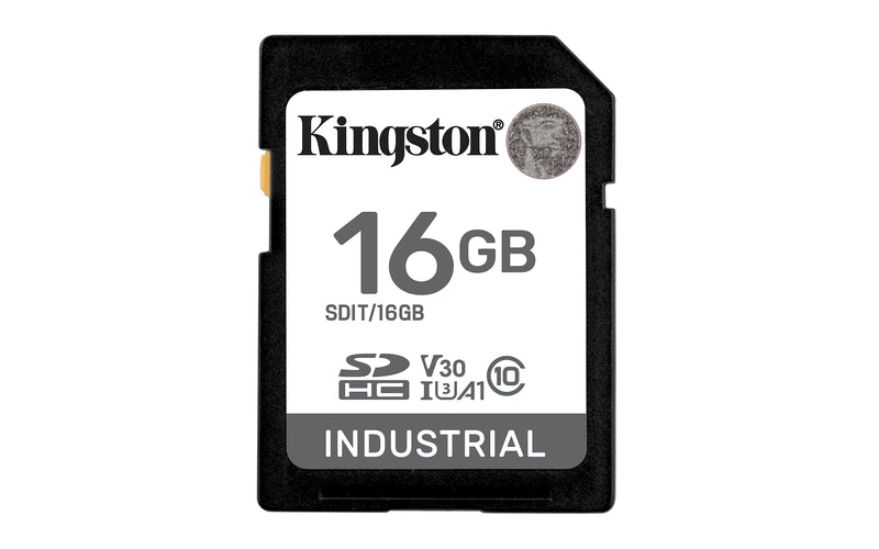SDIT/16GB - SDHC de 16GB de uso Industrial classe C10 A1 tipo pSLC UHS-I U3 V30 (Leitura até 100MB/s).