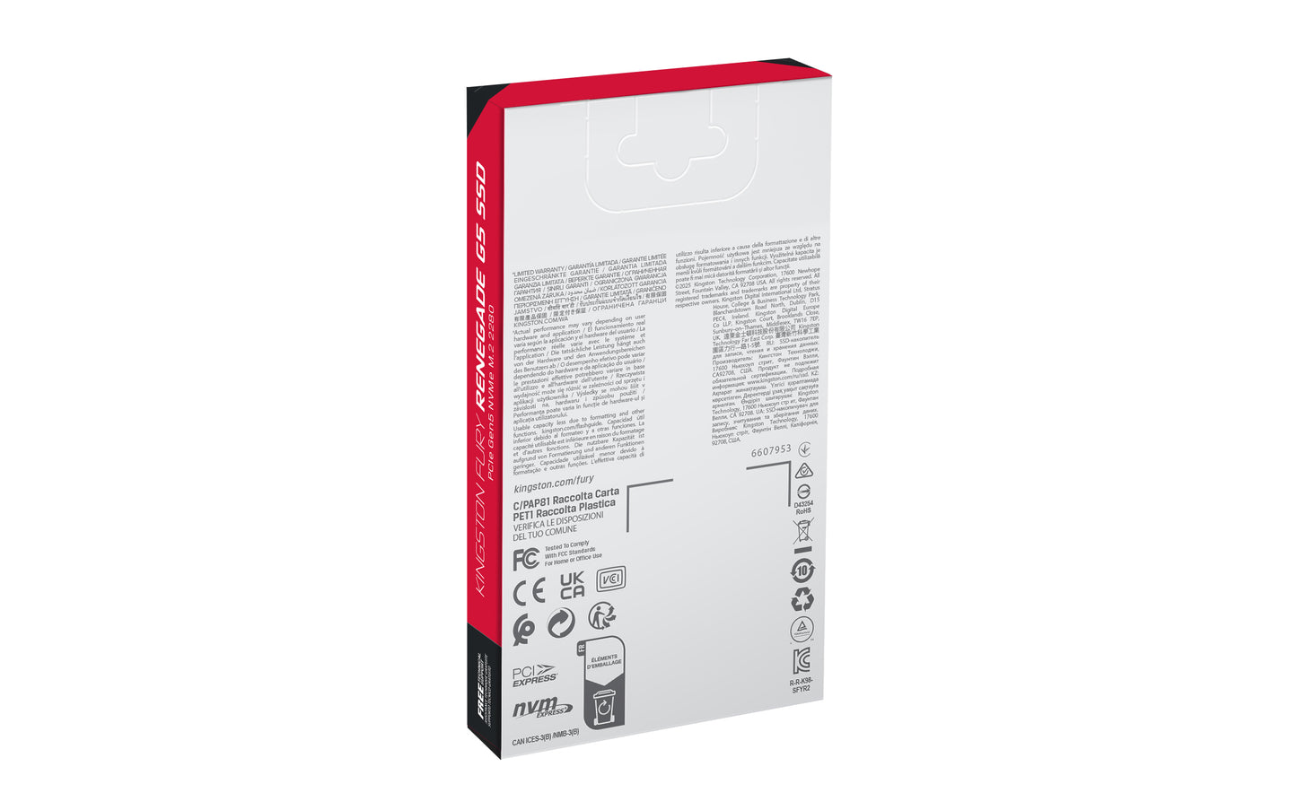 SFYR2S/4T0 - SSD FURY RENEGADE de 4TB G5 PCIe 5.0 M.2 2280 NVMe para gamers/entusiastas e usuários que buscam máximo desempenho (Leitura / Gravação: 14.800 / 14.000MB/s).
