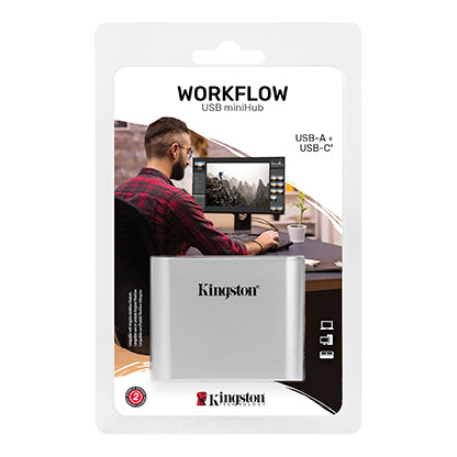 WFS-USB - Leitor Workflow MiniHub com entradas USB-A e USB-C.