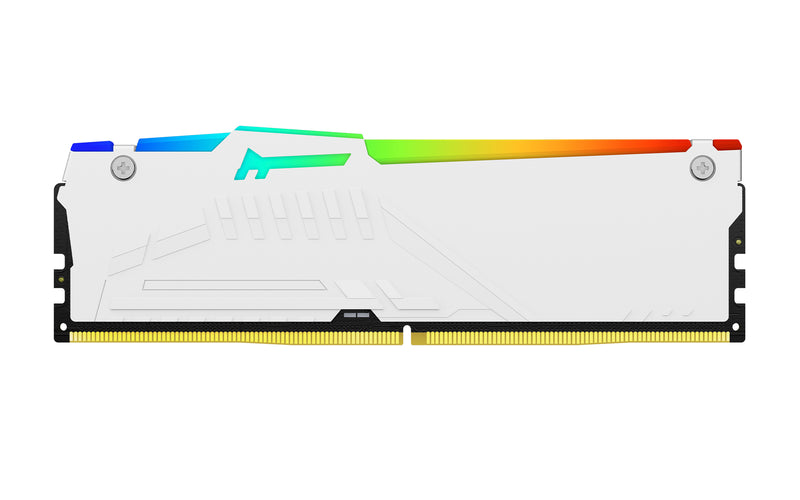 KF560C36BWEA-32 - Módulo de memória de 32GB DIMM DDR5 6000Mhz CL36 FURY Beast White RGB 1,35V 2Rx8 288 pinos para desktop / gamers.