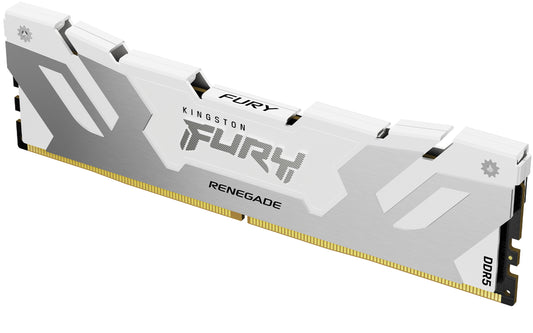 KF564C32RW-16 - Módulo de memória de 16GB DIMM DDR5 6400Mhz FURY Renegade White 1,35V 1Rx8 288 pinos para desktop / gamers.