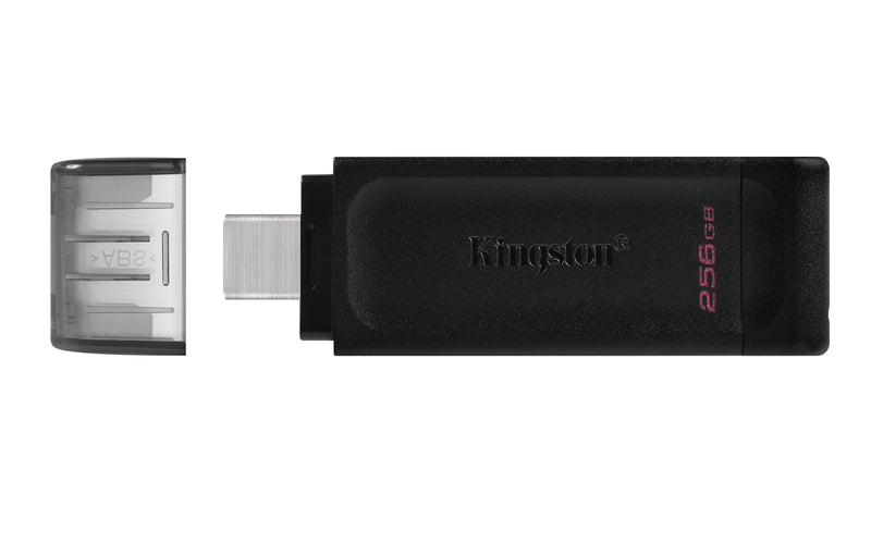 DT70/256GB - Pen drive de 256GB padrão USB-C velocidade 3.2 Geração 1
