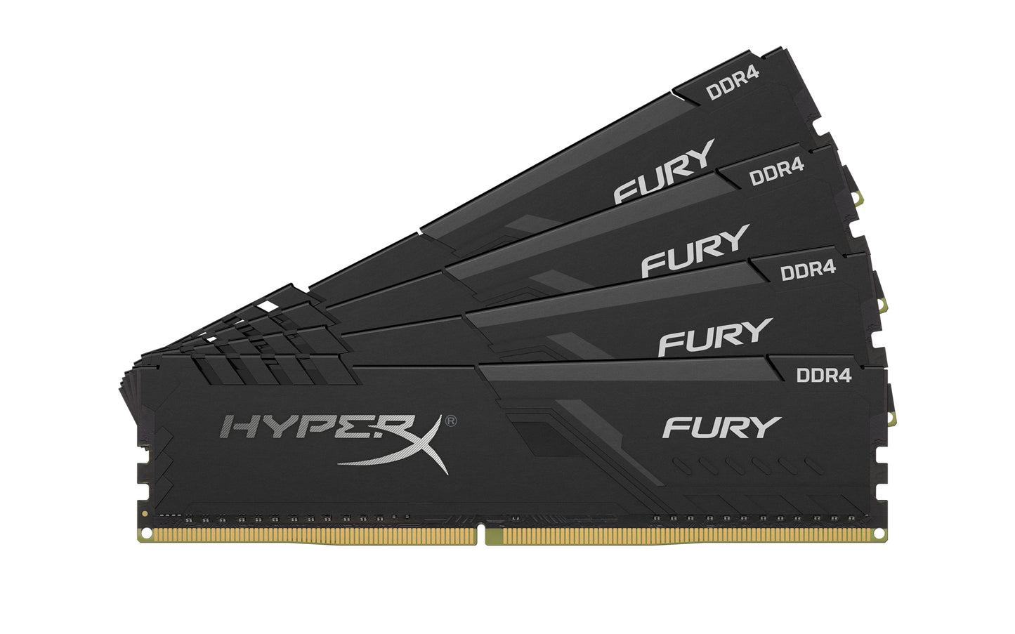 HX430C15FB3K4/16 - Kit de Memórias HyperX Fury (4 x 4GB) DIMM DDR4 3000Mhz 1,2V para desktop - ÚLTIMA PEÇA