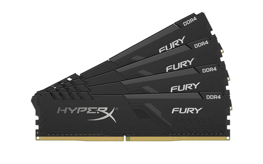 HX430C15FB3K4/16 - Kit de Memórias HyperX Fury (4 x 4GB) DIMM DDR4 3000Mhz 1,2V para desktop - ÚLTIMA PEÇA