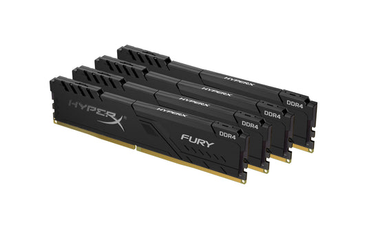 HX430C15FB3K4/16 - Kit de Memórias HyperX Fury (4 x 4GB) DIMM DDR4 3000Mhz 1,2V para desktop - ÚLTIMA PEÇA