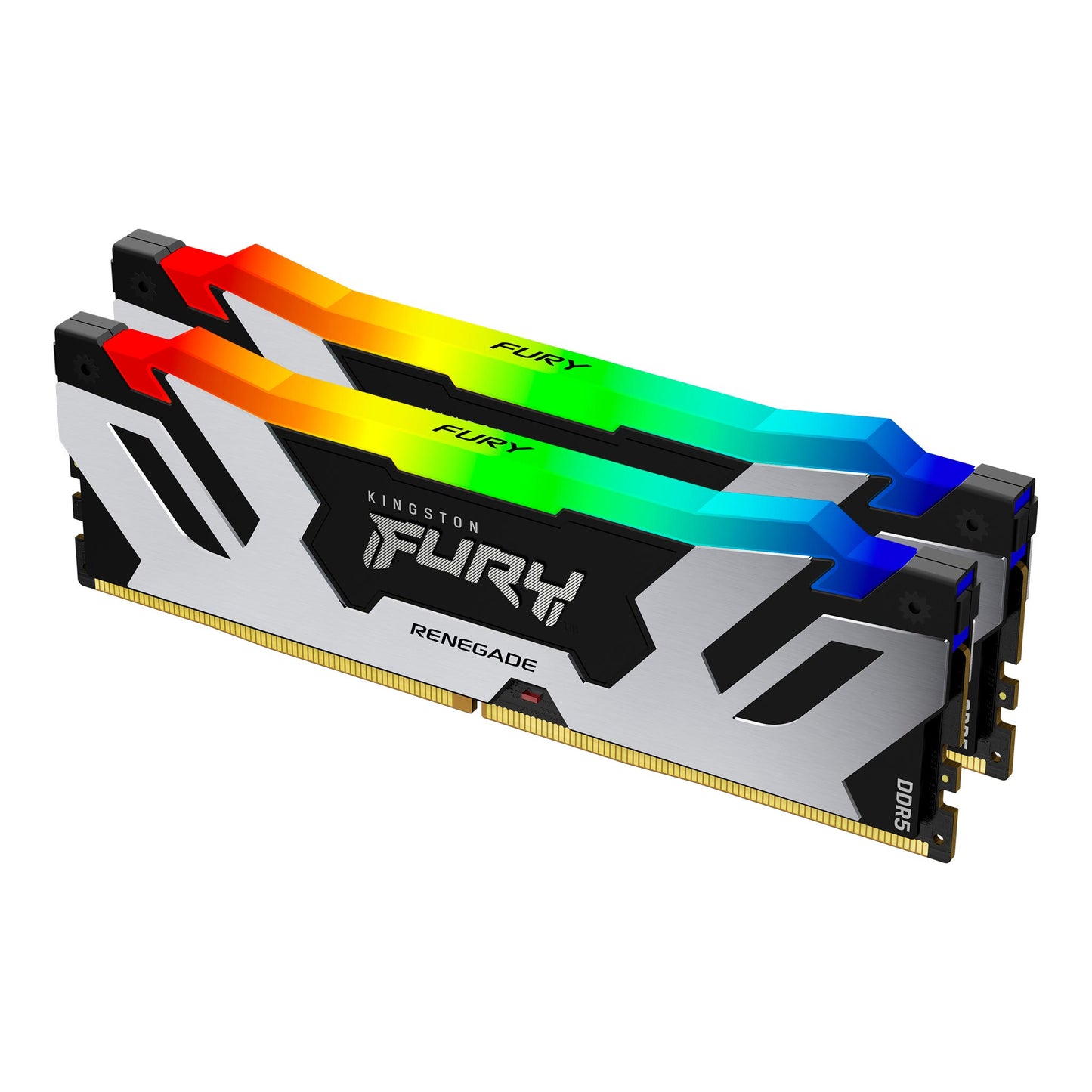 KF564C32RSAK2-32 - Kit de módulos de memória de 32GB (2 x 16GB) DIMM DDR5 6400Mhz FURY Renegade RGB 1,4V 1Rx8 288 pinos para desktop / gamers.