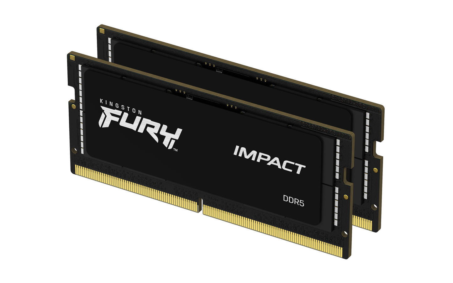 KF548S38IBK2-64 - Kit de módulos de memória de 64GB (2 x 32GB) SODIMM DDR5 4800MT/s FURY Impact Black 1,1V 2Rx8 262p para notebooks/gamers. "VERIFIQUE A LISTA DE EQUIPAMENTOS COMPATÍVEIS NO FINAL DA DESCRIÇÃO OU CONSULTE O CONFIG. DE MEMÓRIA DO SITE"