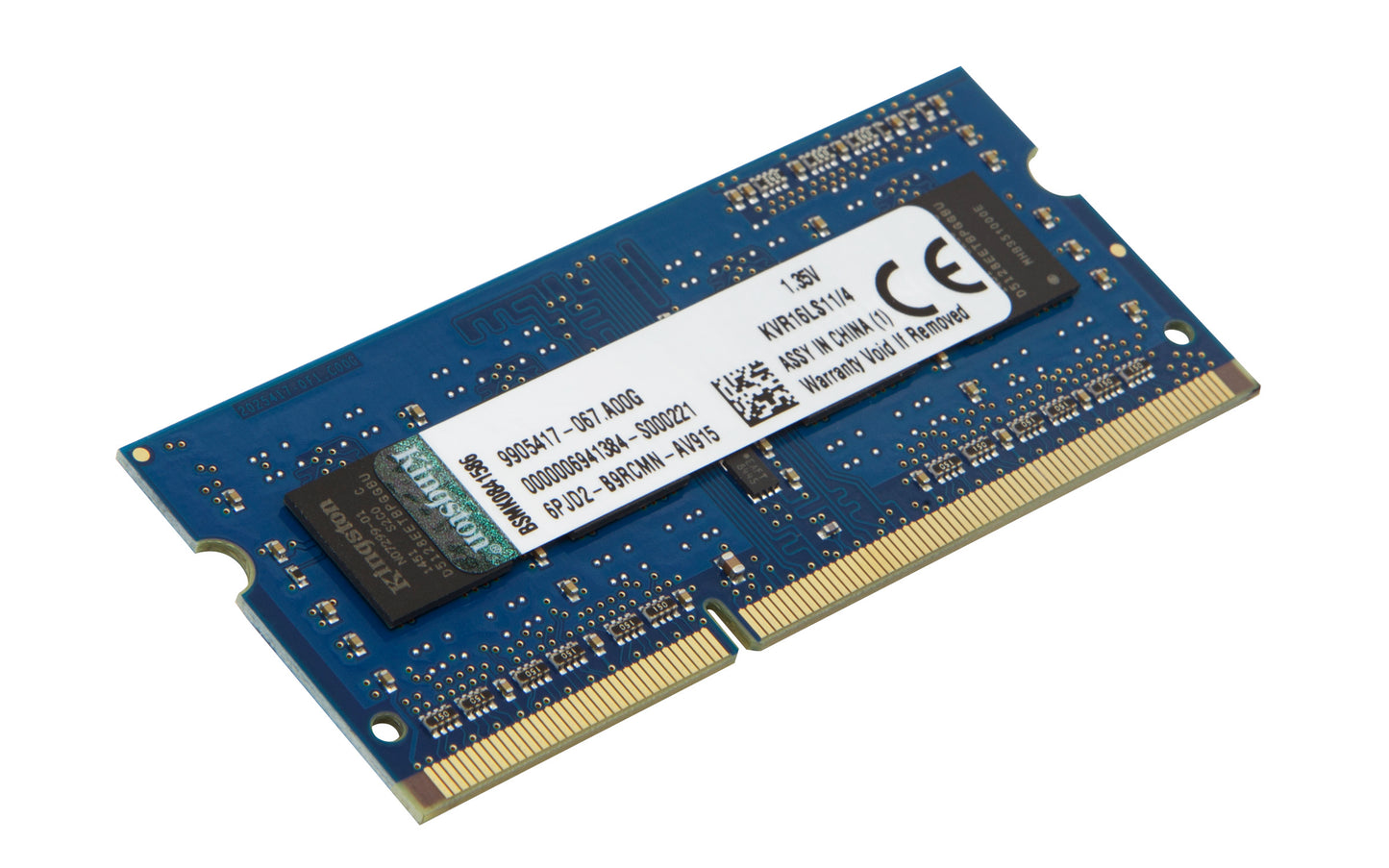 KVR16LS11/4 - Memória de 4GB SODIMM DDR3 1600Mhz 1,35V 1Rx8 para notebook