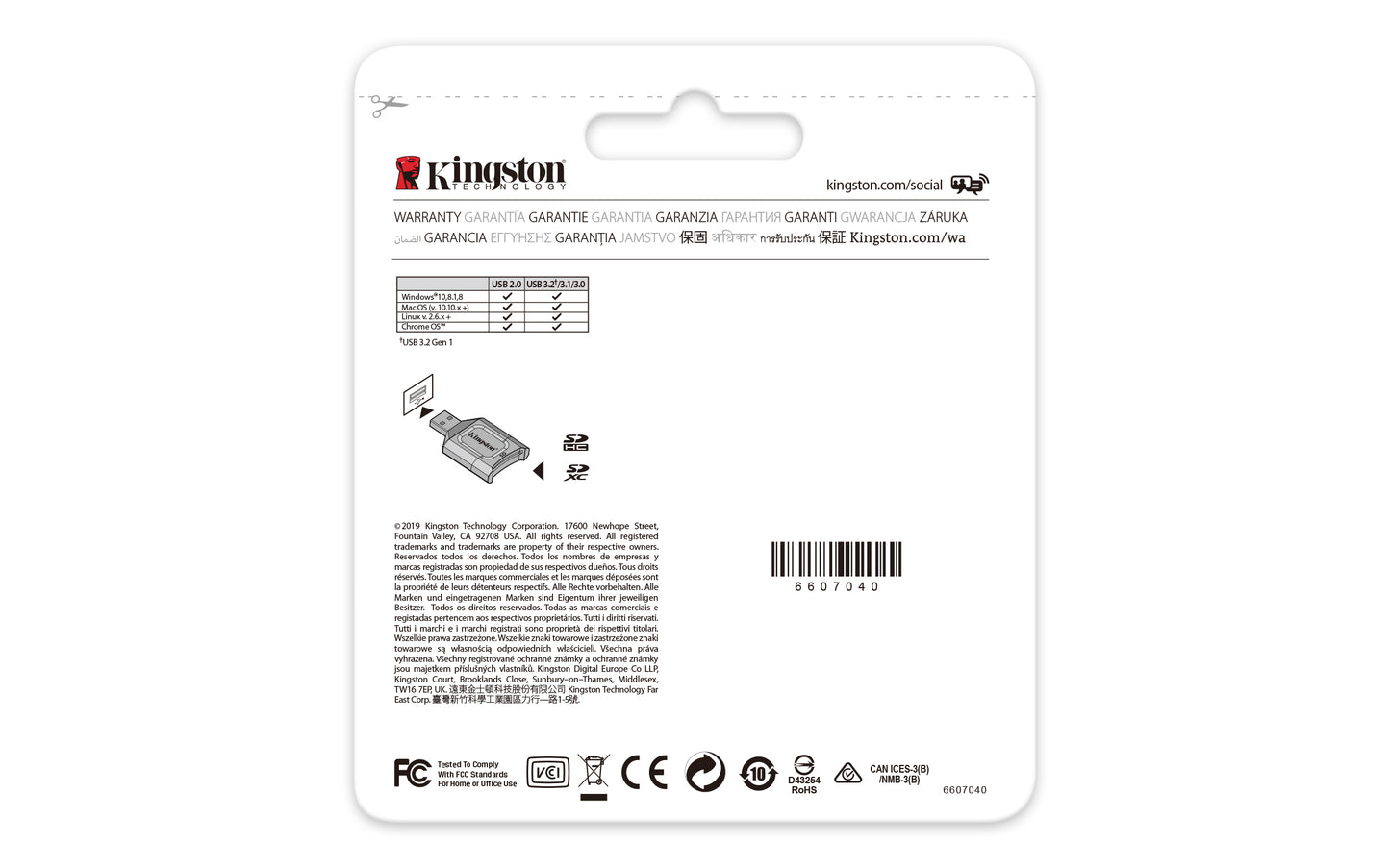MLP - Leitor de cartões padrão SD de alta performance USB 3.1