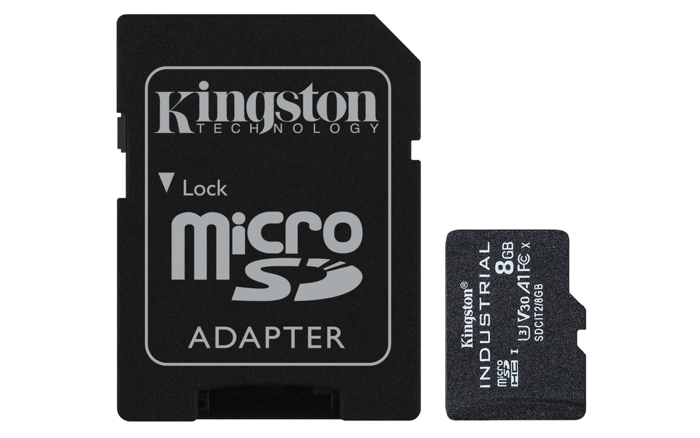 SDCIT2/8GB - Micro SDHC de 8GB uso Industrial classe C10 A1 tipo pSLC com adaptador SD.