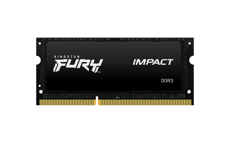 KF316LS9IB/4 - Memória de 4GB SODIMM DDR3 1600Mhz FURY Impact 1,35V 1Rx8 204 pinos para notebook/gamers.