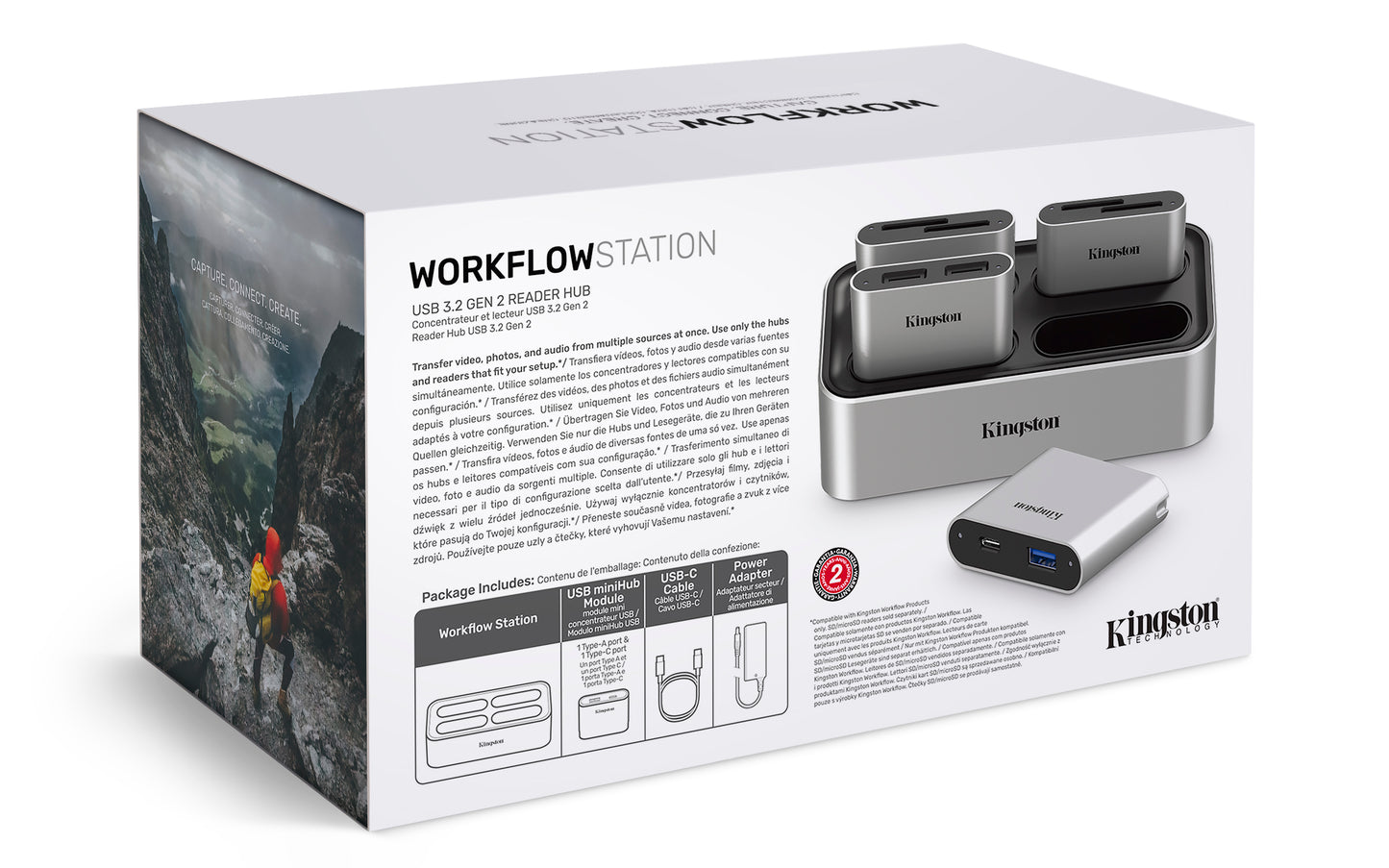 WFS-U - Estação de trabalho para conexão com os leitores WFS-USB, WFS-SD e/ou WFS-SDC + MiniHub USB-A / USB-C