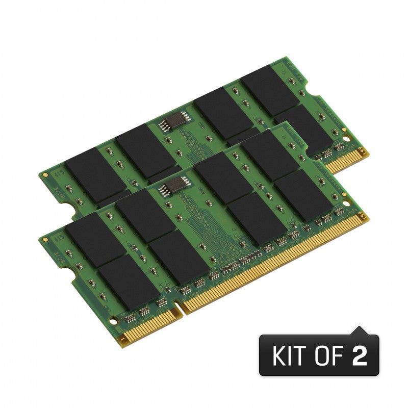 KTA-MB800K2/2G - Kit de memórias de 2GB (2 de 1GB) SODIMM DDR2 800Mhz 1,8V para notebook Apple