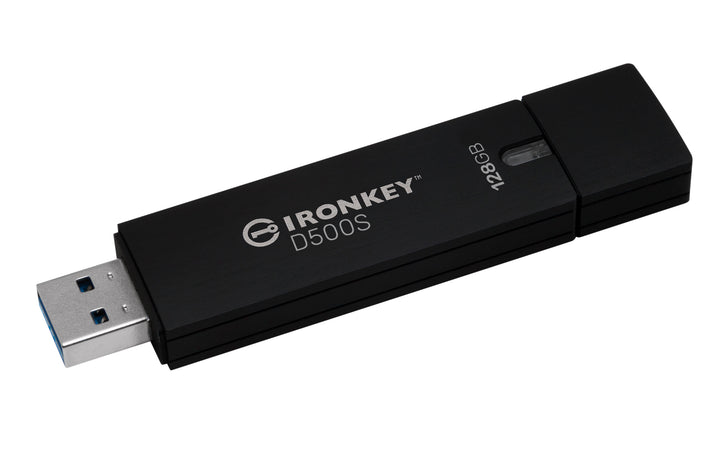 IKD500S/128GB - Pen drive 128GB IronKey D500S USB 3.2 Ger.1 c/ segurança de nível militar e governamental - FIPS 140-3 Nível 3 e vários recursos.