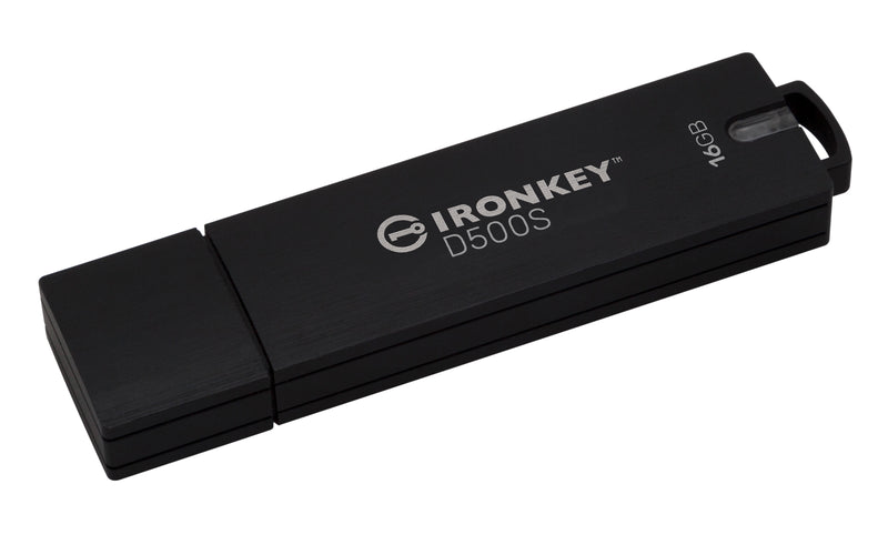 IKD500SM/16GB - Pen drive 16GB IronKey D500S Gerenciável, USB 3.2 Ger.1 c/ segurança de nível militar e governamental - FIPS 140-3 Nível 3 e vários recursos.