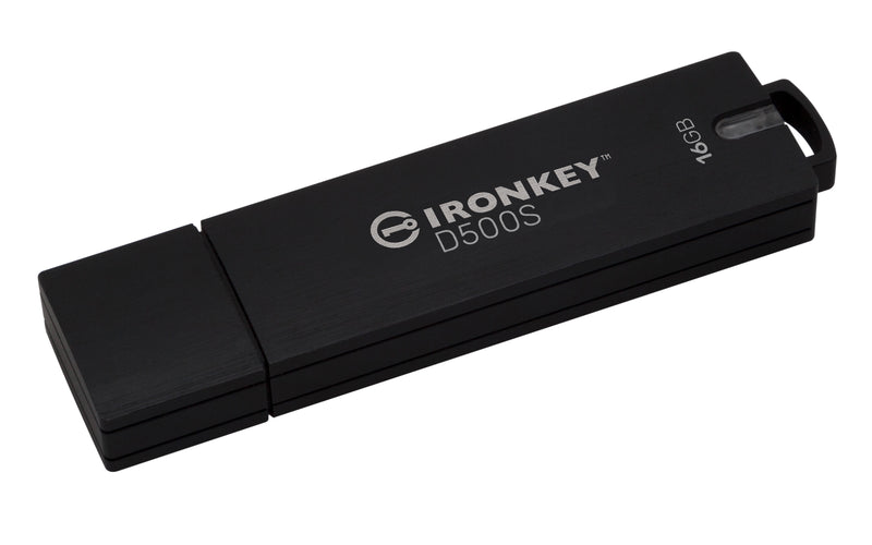 IKD500S/16GB - Pen drive 16GB IronKey D500S USB 3.2 Ger.1 c/ segurança de nível militar e governamental - FIPS 140-3 Nível 3 e vários recursos.