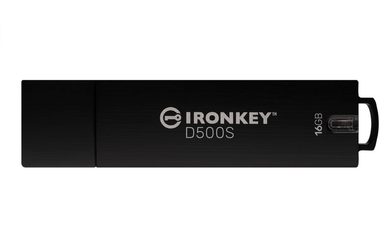 IKD500SM/16GB - Pen drive 16GB IronKey D500S Gerenciável, USB 3.2 Ger.1 c/ segurança de nível militar e governamental - FIPS 140-3 Nível 3 e vários recursos.