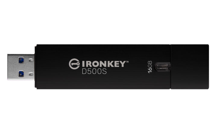 IKD500S/16GB - Pen drive 16GB IronKey D500S USB 3.2 Ger.1 c/ segurança de nível militar e governamental - FIPS 140-3 Nível 3 e vários recursos.
