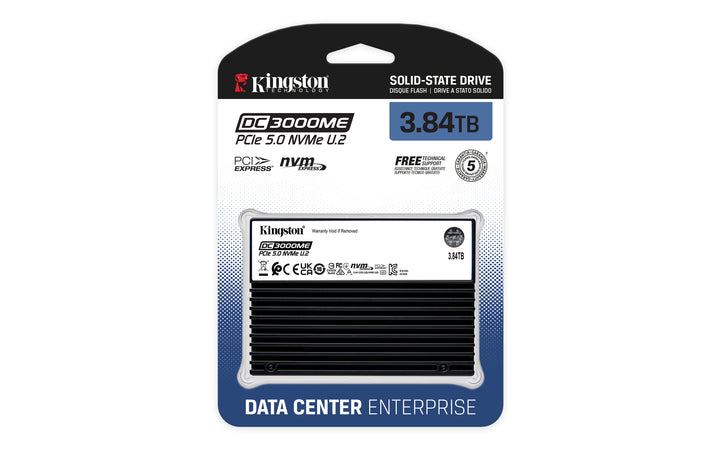 SEDC3000ME/3T8 - SSD 3,84TB Enterprise Empresarial Série DC3000ME para Servidores U.2 NVMe PCIe 5.0 TCG Opal (R/W: 14.000 / 5.800 MB/s).