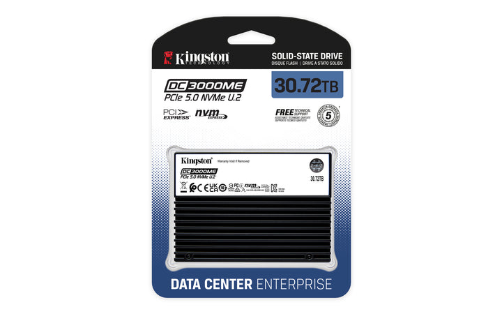 SEDC3000ME/30T7 - SSD 30,72TB Enterprise Empresarial Série DC3000ME para Servidores U.2 NVMe PCIe 5.0 TCG Opal  (R/W: 14.000 / 9.700 MB/s).