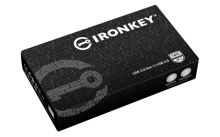 IKD500S/256GB - Pen drive 256GB IronKey D500S USB 3.2 Ger.1 c/ segurança de nível militar e governamental - FIPS 140-3 Nível 3 e vários recursos.