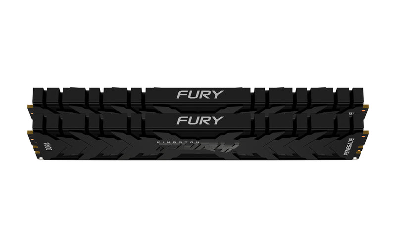 KF432C16RB2K2/16 - Kit de memórias de 16GB (2 x 8GB) DIMM DDR4 3200Mhz FURY Renegade Black 1,35V CL16 1Rx8 288 pinos para desktop/gamers.