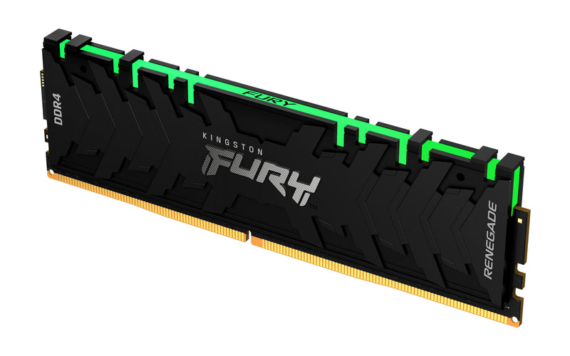 KF436C16RB2A/8 - Memória de 8GB DIMM DDR4 3600Mhz FURY Renegade RGB 1,35V CL16 1Rx8 288 pinos para desktop/gamers.