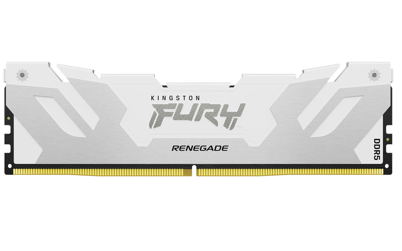 KF576C38RW-16 - Módulo de memória de 16GB DIMM DDR5 7600Mhz FURY Renegade White 1,45V 1Rx8 288 pinos para desktop / gamers.