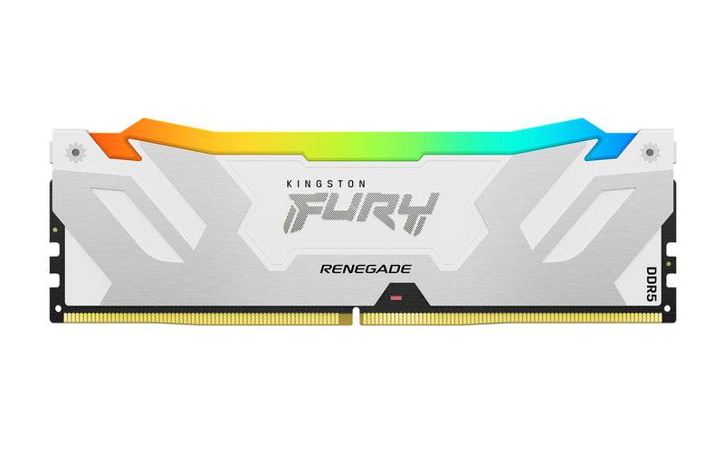 KF576C38RWA-16 - Módulo de memória de 16GB DIMM DDR5 7600Mhz FURY Renegade RGB White 1,45V 1Rx8 288 pinos para desktop / gamers.