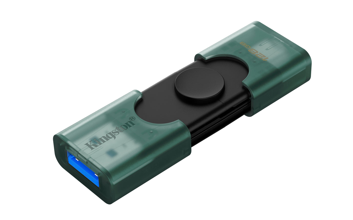 DTDEG2/128GB - Pen drive de 128GB DuoG2 USB 3.2 Geração 1, com 2 conectores: Tipo-A e Tipo-C