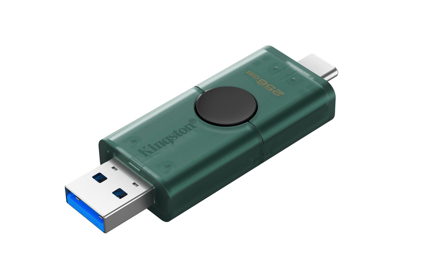 DTDEG2/256GB - Pen drive de 128GB DuoG2 USB 3.2 Geração 1, com 2 conectores: Tipo-A e Tipo-C