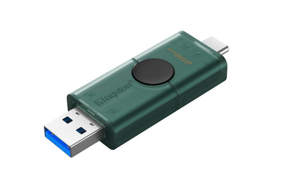 DTDEG2/256GB - Pen drive de 128GB DuoG2 USB 3.2 Geração 1, com 2 conectores: Tipo-A e Tipo-C