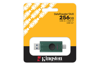 DTDEG2/256GB - Pen drive de 128GB DuoG2 USB 3.2 Geração 1, com 2 conectores: Tipo-A e Tipo-C