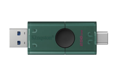 DTDEG2/256GB - Pen drive de 128GB DuoG2 USB 3.2 Geração 1, com 2 conectores: Tipo-A e Tipo-C