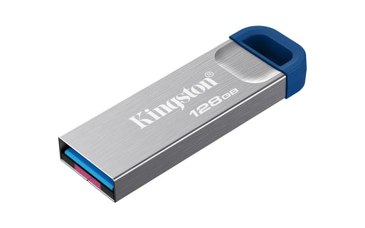 DTKNG2/128GB - Pen drive Kyson G2 de 128GB estrutura de metal, padrão USB-A velocidade 3.2 Geração 1 (até 220MB/s)