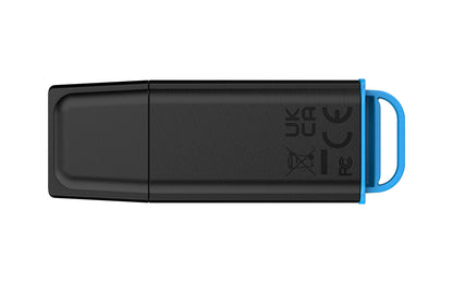 DTXG2/128GB - Pen drive Exodia de 128GB G2 padrão USB velocidade 3.2 Geração 1 - preto/azul.