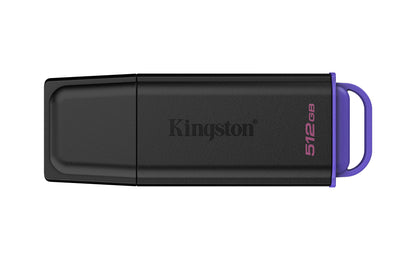 DTXG2/512GB - Pen drive Exodia de 512GB G2 padrão USB velocidade 3.2 Geração 1 - preto/roxo.