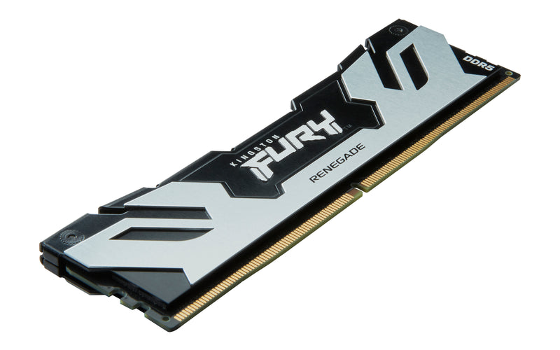 KF572C38RS-24 - Módulo de memória de 24GB DIMM DDR5 7200Mhz FURY Renegade Silver 1,45V 1Rx8 288 pinos para desktop / gamers.